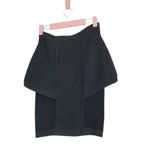 ALC Revolve Black Peplum Mini Skirt Size A.L.C. Tricot Rayon Knit XS